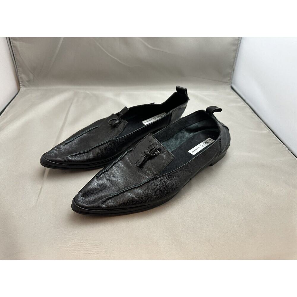 U. No. 5 Japan Made Pointed Goat Leather Black Loafers Women's Size 4